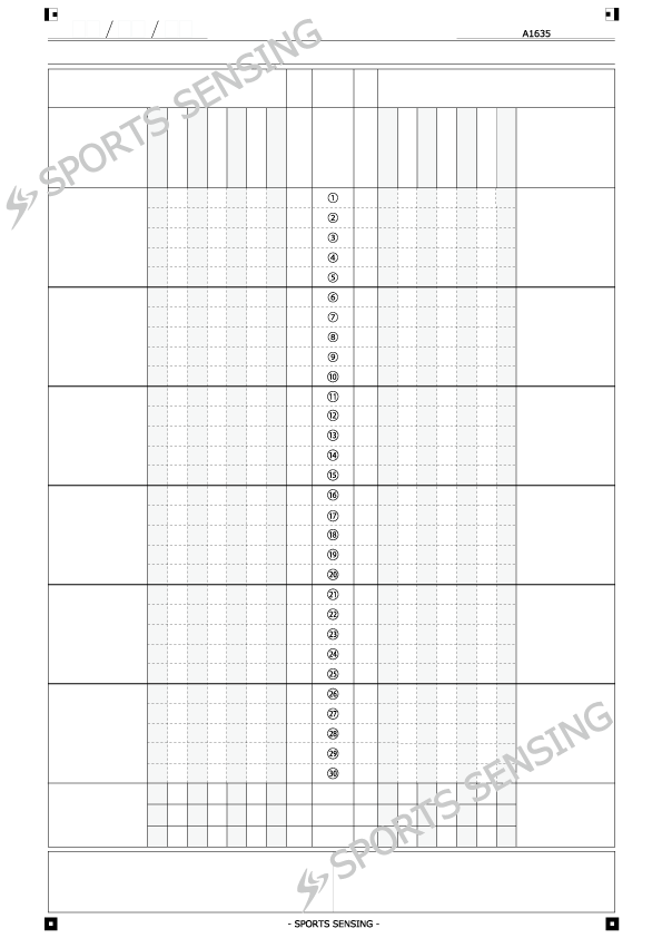 A1635 分析シート（7タギング/連番/30行）