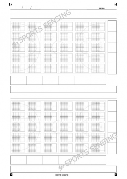 B8900 バスケットボール 位置イベント分析シート